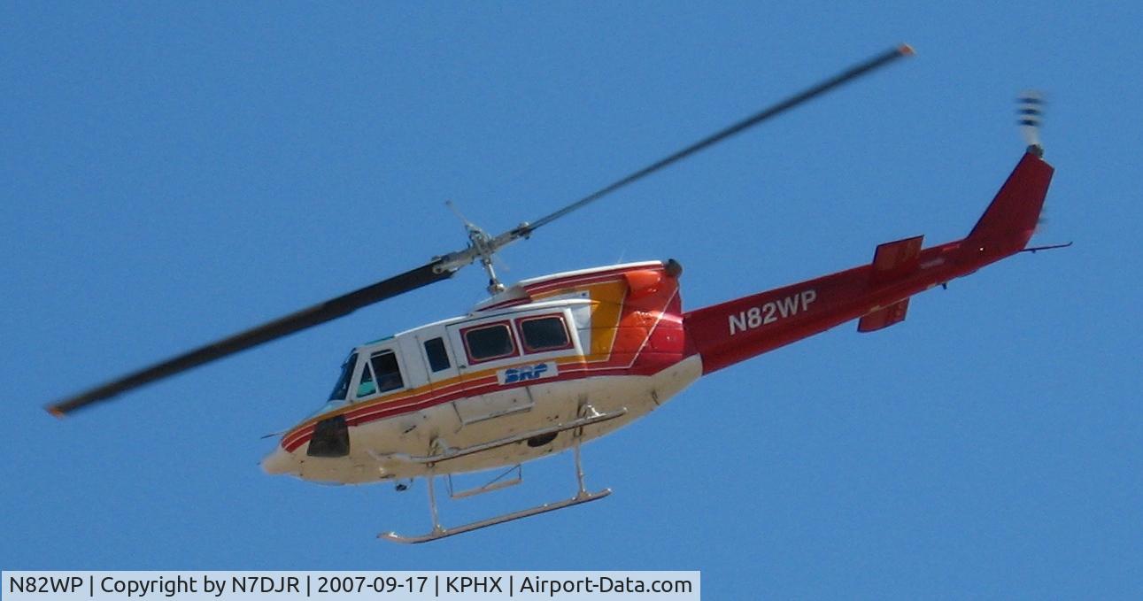 N82WP, Bell 212 C/N 31128, Over crosscut helipad