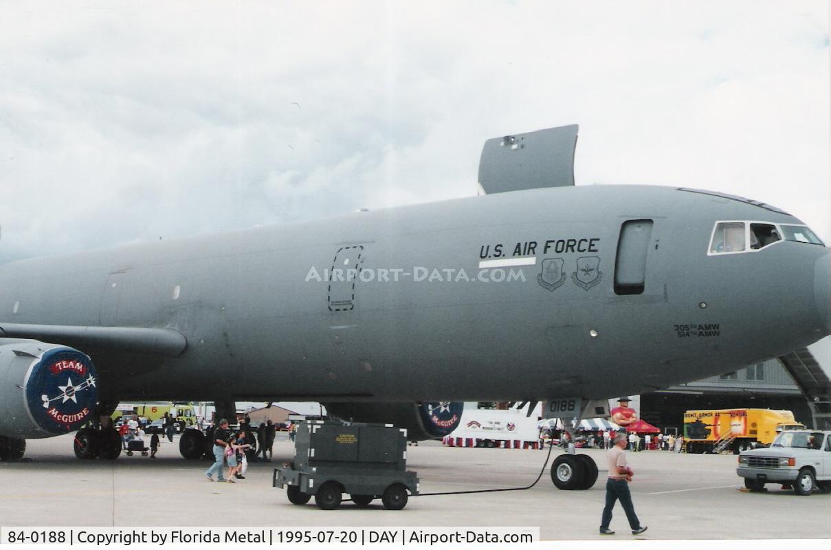 84-0188, 1984 McDonnell Douglas KC-10A Extender C/N 48227, KC-10