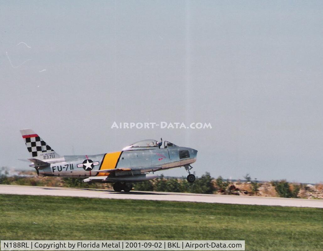 N188RL, 1952 North American F-86F Sabre C/N 191-682, F-86