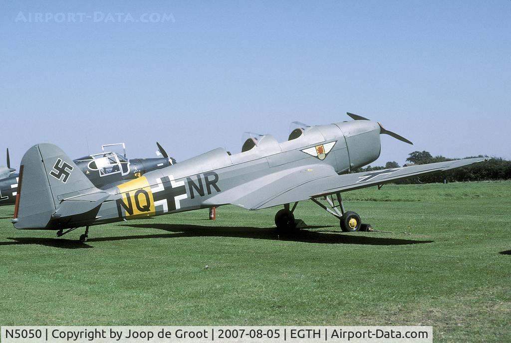 N5050, 1941 Klemm Kl-35D C/N 1979, This Klemm has been painted in the colors of German AF FFS 71 (Pilots School 71).