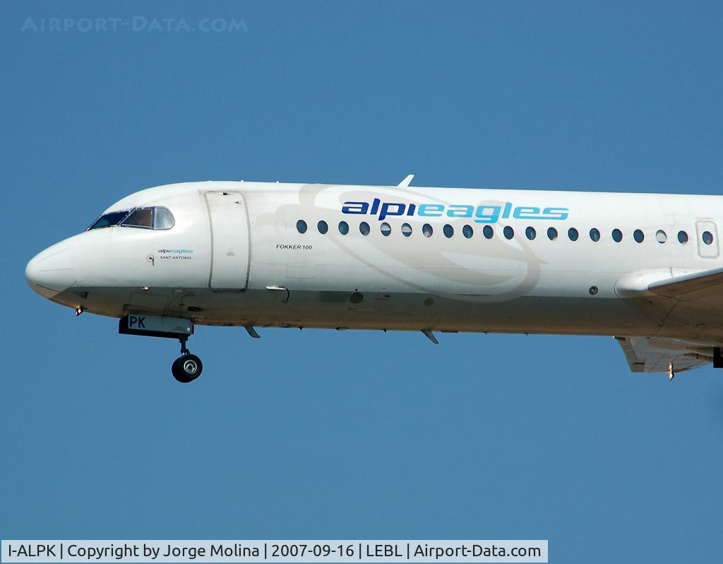 I-ALPK, 1987 Fokker 100 (F-28-0100) C/N 11244, 
