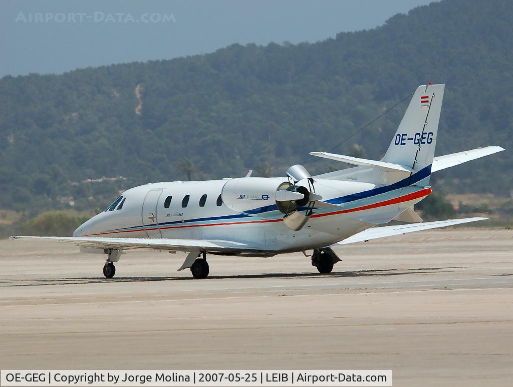 OE-GEG, 2004 Cessna 560XLS Citation Excel C/N 560-5529, Rotate after landing RWY 24.