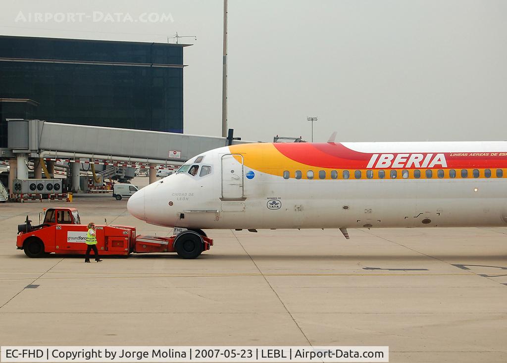 EC-FHD, 1991 McDonnell Douglas MD-87 (DC-9-87) C/N 53212, 