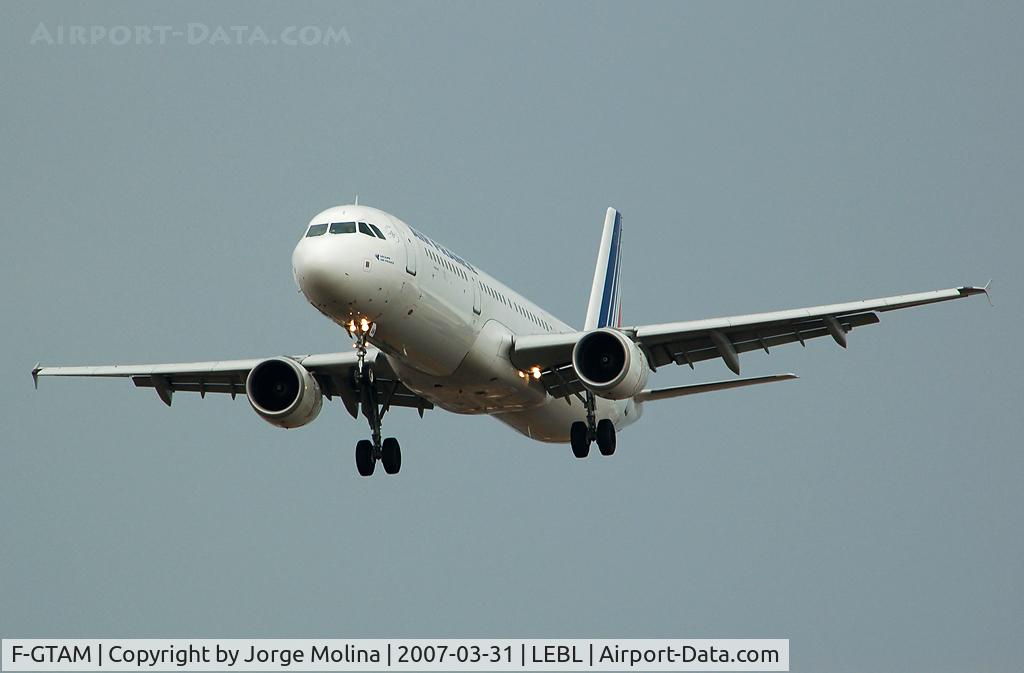 F-GTAM, 2002 Airbus A321-211 C/N 1859, Amazing approach to RWY 25R.