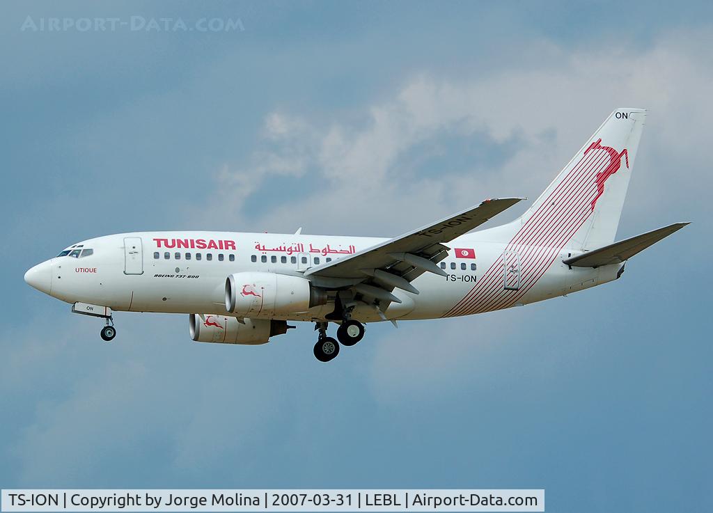 TS-ION, 2000 Boeing 737-6H3 C/N 29499, 