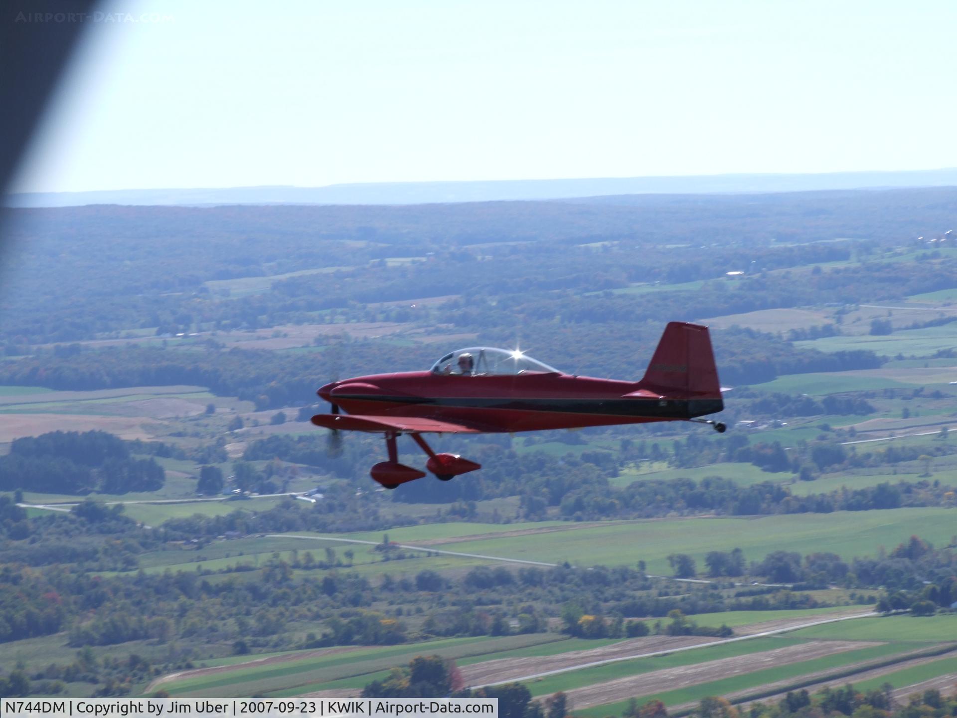 N744DM, 2002 Vans RV-4 C/N 3371, Dan's getting some shots of us over Strykersville, NY