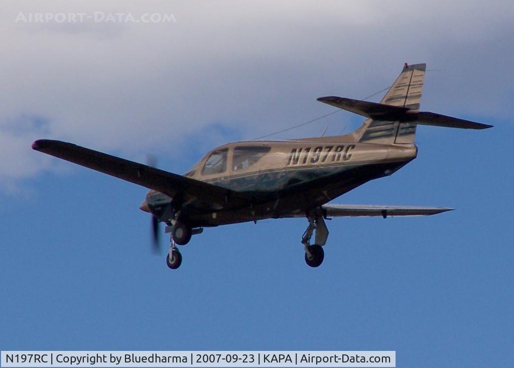 N197RC, 1974 Aero Commander 112 C/N 197, Landing on 17L