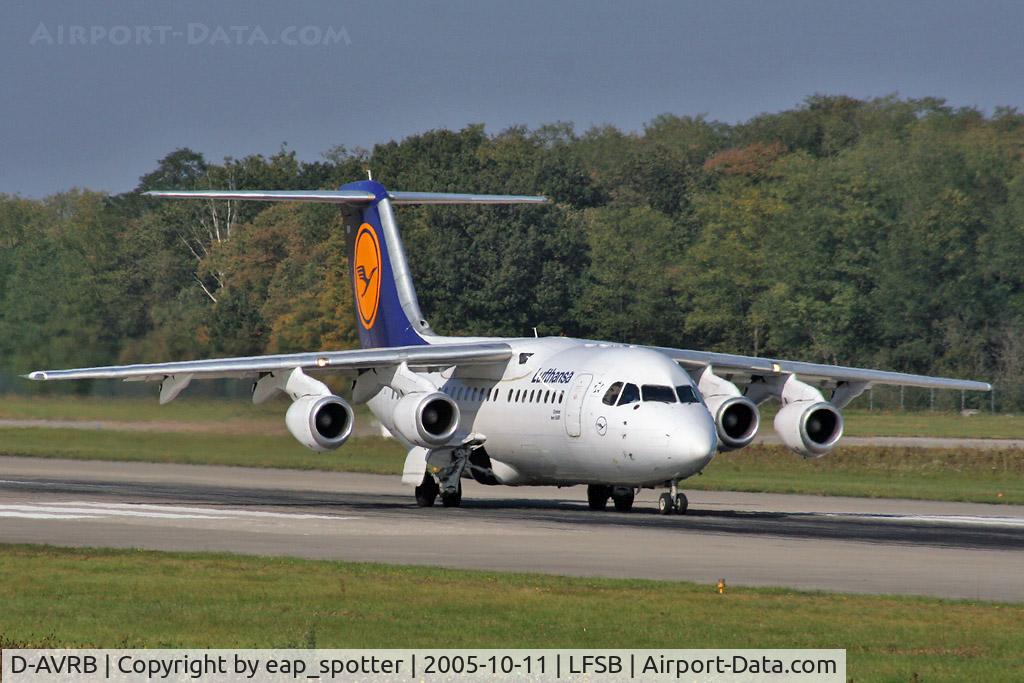D-AVRB, 1994 British Aerospace Avro 146-RJ85 C/N E.2253, departing to FRA