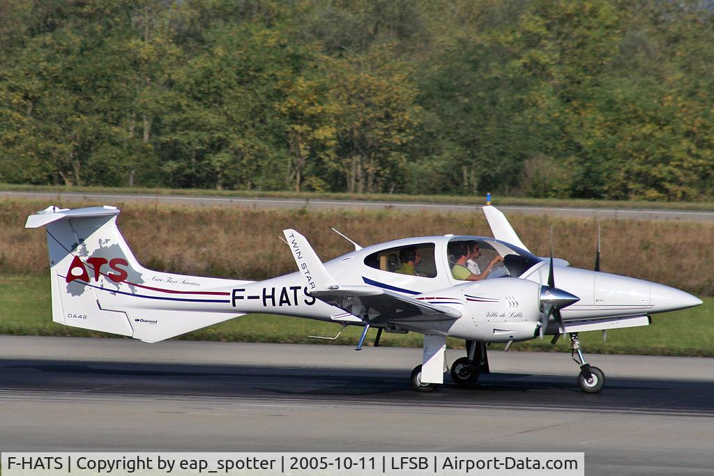 F-HATS, Diamond DA-42 Twin Star C/N 42.034, landing on rwy 16