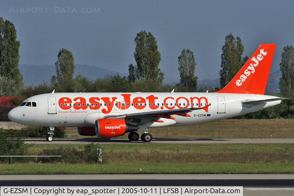 G-EZSM, 2003 Airbus A319-111 C/N 2062, taxi to holdingpoint