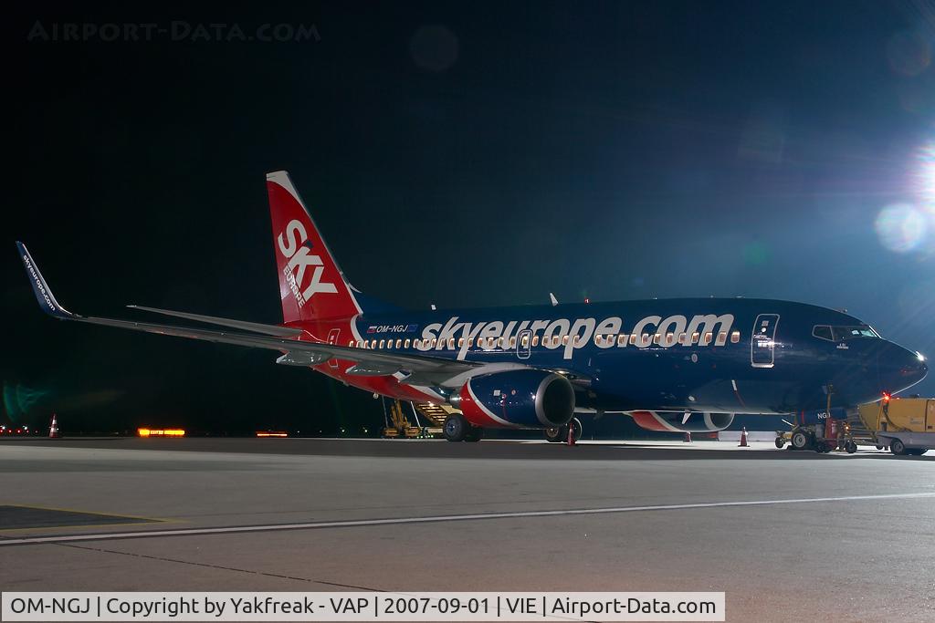 OM-NGJ, 2007 Boeing 737-76N C/N 34755, Skyeurope Boeing 737-700