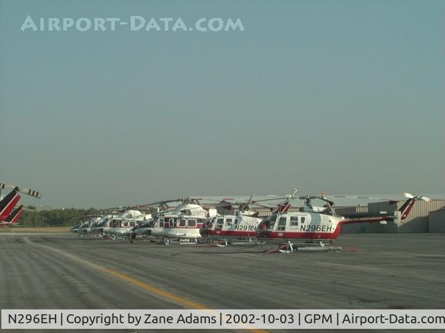 N296EH, 1990 MBB Bo-105S C/N S-849, on the ramp at Grand Prairie  ERA helos taking shelter from Hurricane Lili
