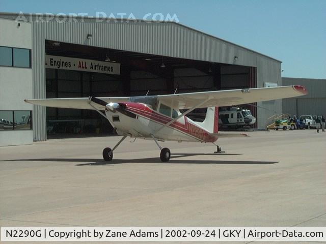 N2290G, 1958 Cessna 182B Skylane C/N 51590, on the ramp at Arlington Muni