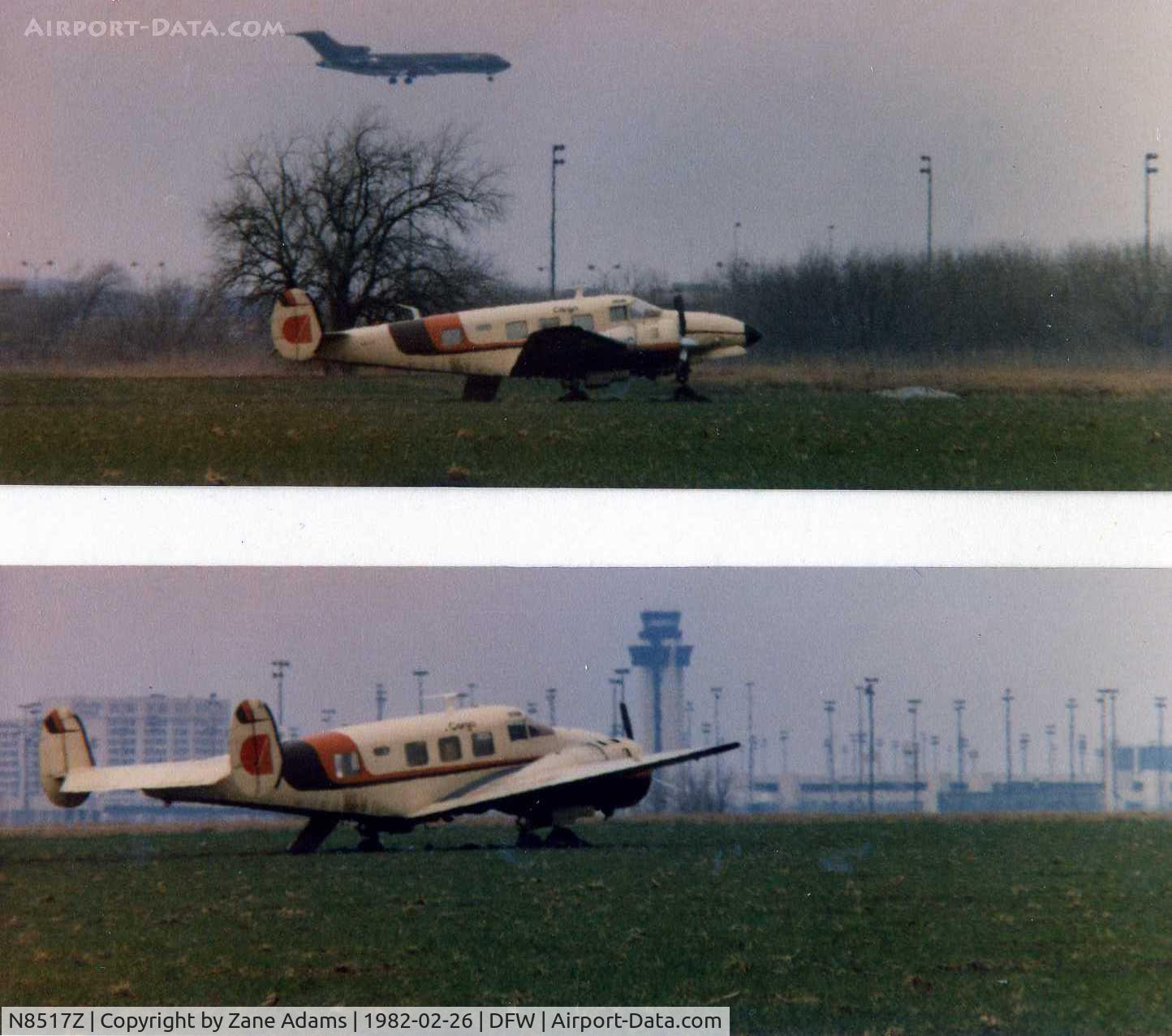 N8517Z, 1947 Beech D18S C/N A-352, Incident at DFW - NTSB Report - http://www.ntsb.gov/ntsb/brief.asp?ev_id=20020917X02112&key=1