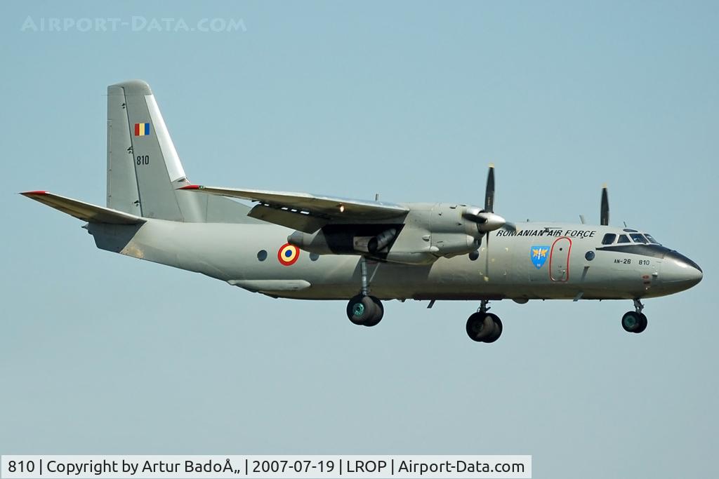 810, 1985 Antonov An-26 C/N 13810, Romania Air Force