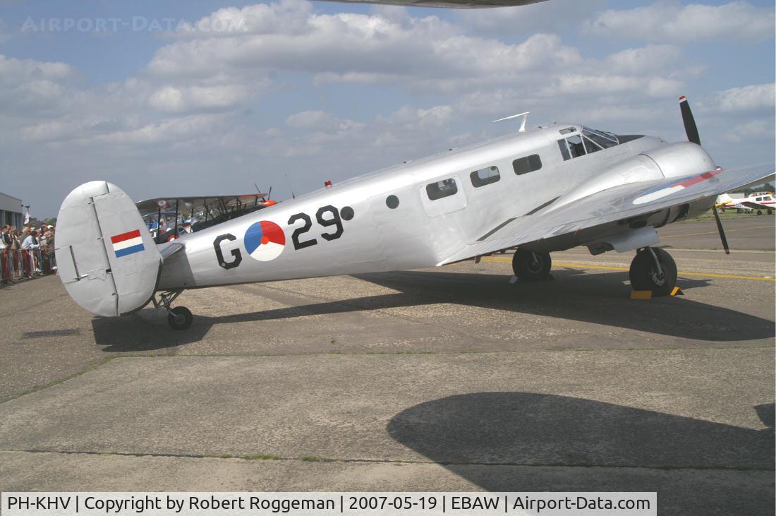 PH-KHV, 1952 Beech Expeditor 3NM (D18S) C/N A-904/CA-254, 17 th Antwerp Stampe Fly in.Painted as G-29 K.Lu.Royal Netherlands Air Force Historical Flight.