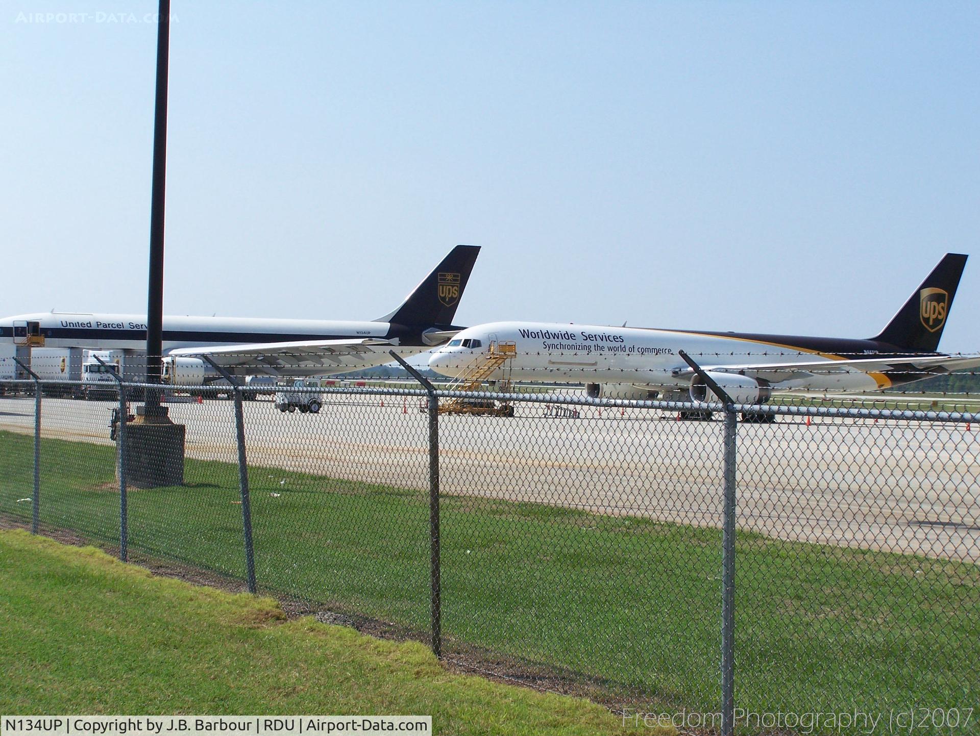 N134UP, 2001 Airbus A300F4-622R C/N 0817, Getting serviced at the depot.  N622R parked to the right of this aircraft.