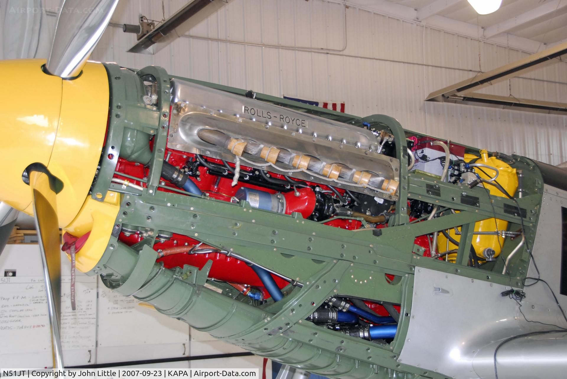 N51JT, 1946 North American P-51D Mustang C/N 122-41122 (44-74582), Rolls-Royce Merlin Engine, Left Side View of Mustang
