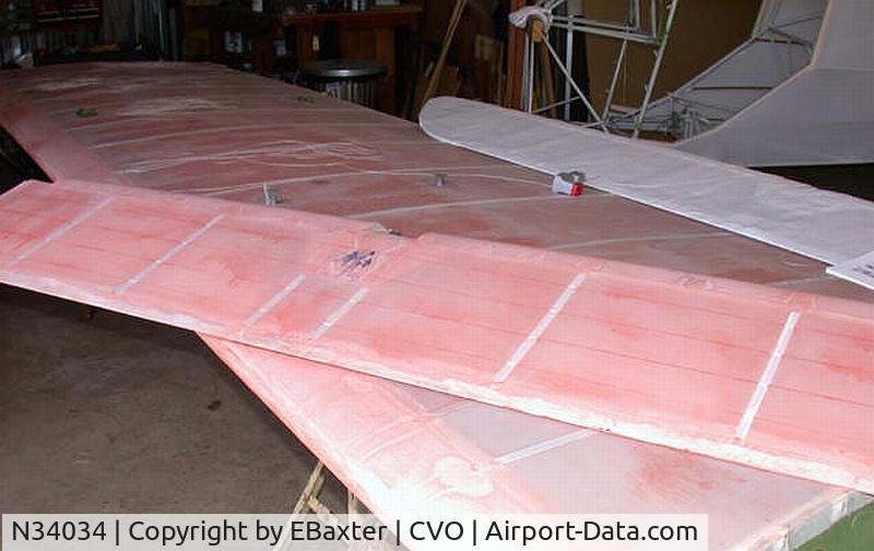 N34034, 1941 Taylorcraft BC12-65 C/N 2885, Under restoration