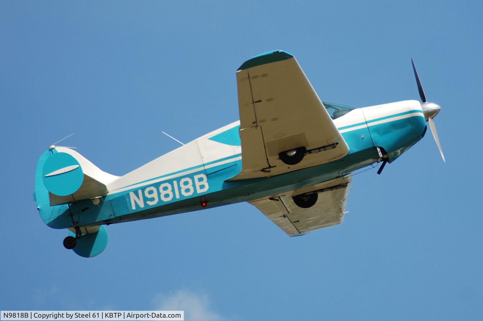 N9818B, 1958 Bellanca 14-19-2 Cruisair Senior C/N 4070, Summer time take off