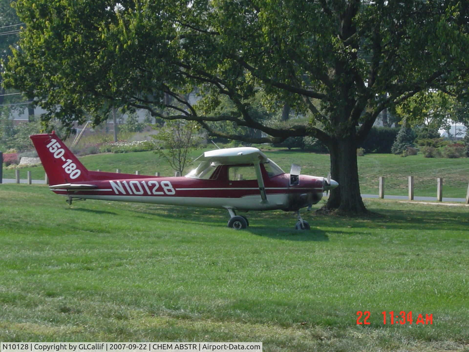 N10128, 1973 Cessna 150L C/N 15074800, Post Emergency landing 9-22-07 Chem Abstracts Kenny and Akerman Columbus OH
