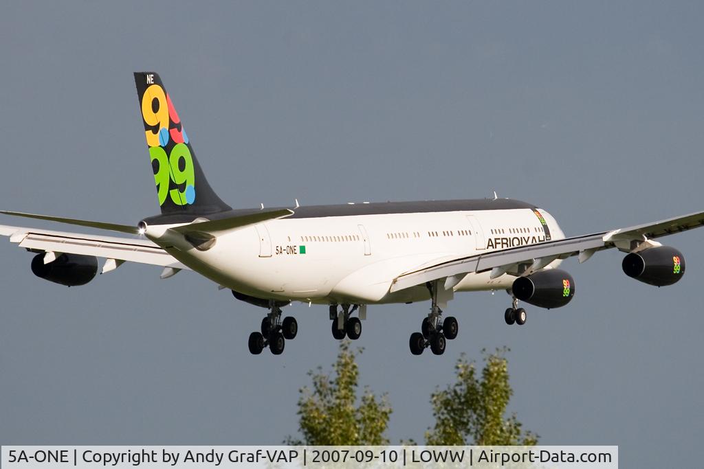 5A-ONE, 1996 Airbus A340-213 C/N 151, Afriqiyah A340-200