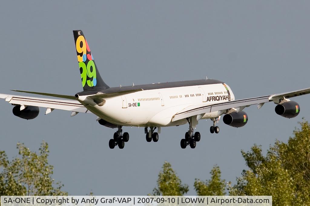5A-ONE, 1996 Airbus A340-213 C/N 151, Afriqiyah A340-200