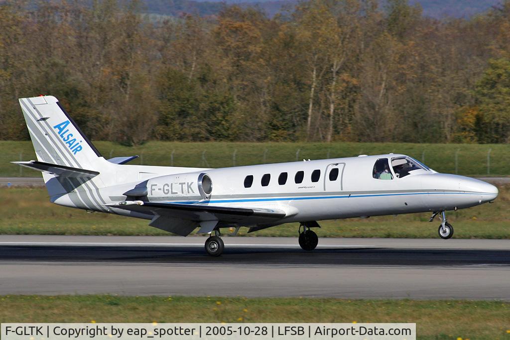 F-GLTK, 1989 Cessna 550 Citation II C/N 550-0609, landing on runwy 16