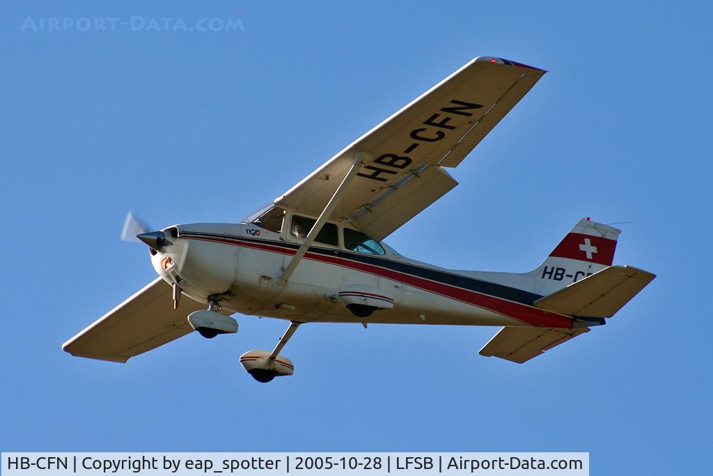 HB-CFN, 1981 Reims F172P C/N 2113, overflying the airfield