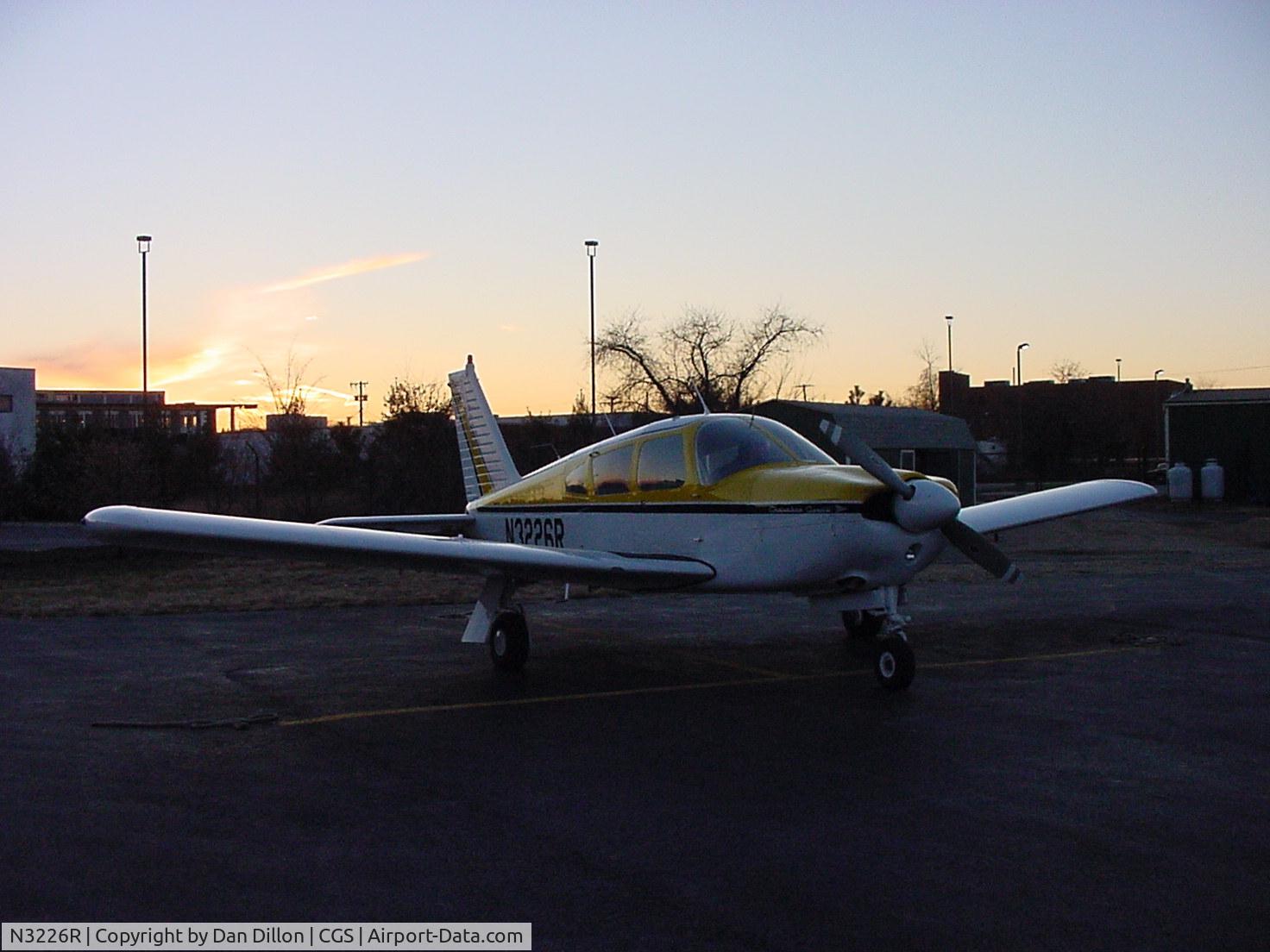 N3226R, 1969 Piper PA-28R-180 Cherokee Arrow C/N 28R-31135, Sitting at College Park airport