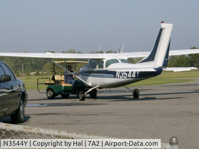 N3544Y, 1962 Cessna 182F Skylane C/N 18254444, Getting ready to fly at 7A2