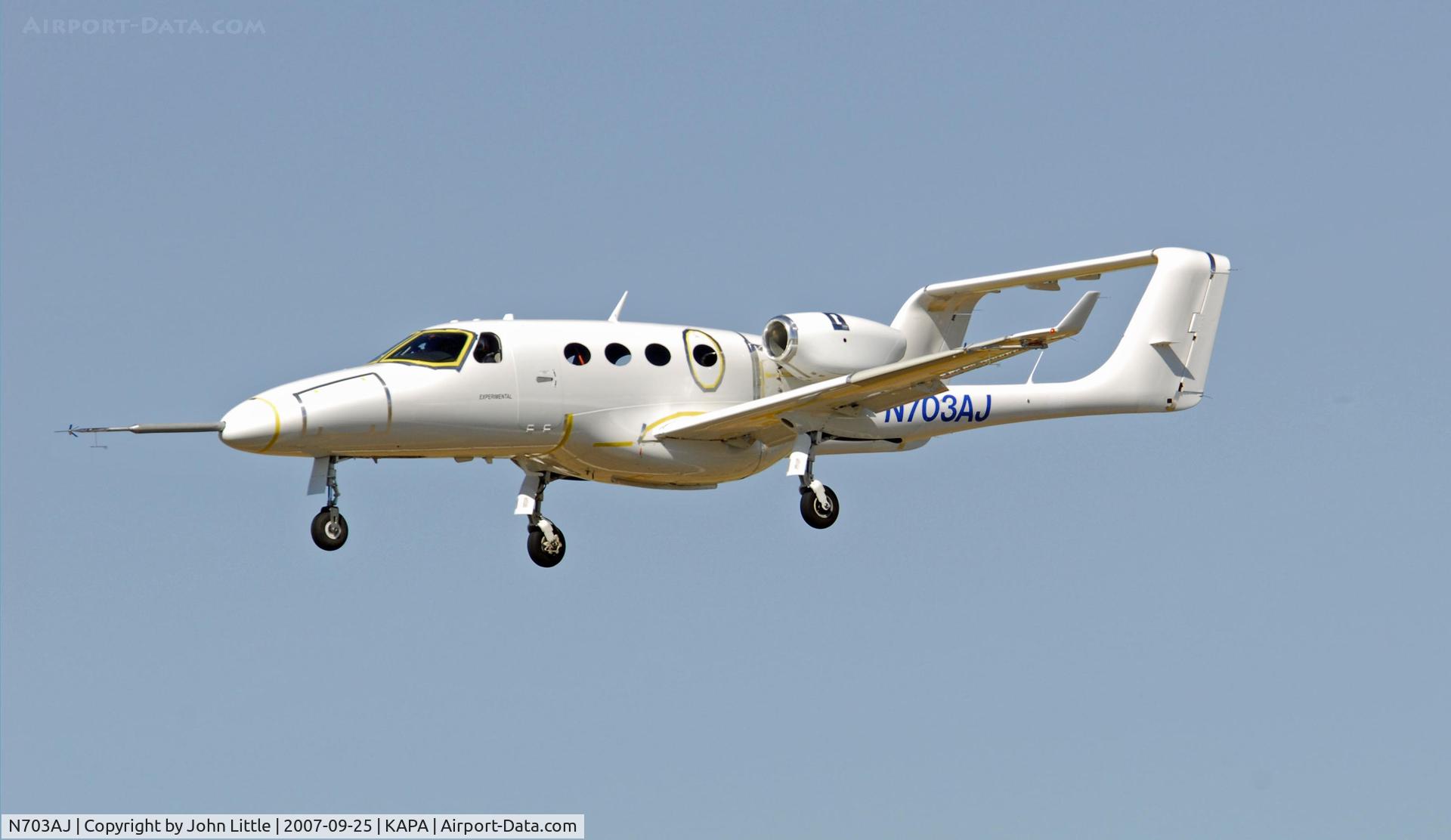 N703AJ, 2007 Adam Aircraft A700 C/N 0003, New Adam 700 Experimental