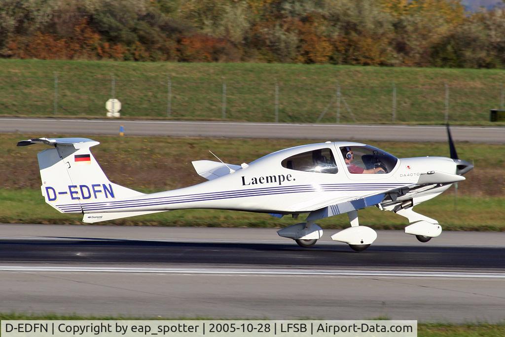 D-EDFN, Diamond DA-40TDI Diamond Star C/N D4.109, Diamond D40 landing on  rwy 16