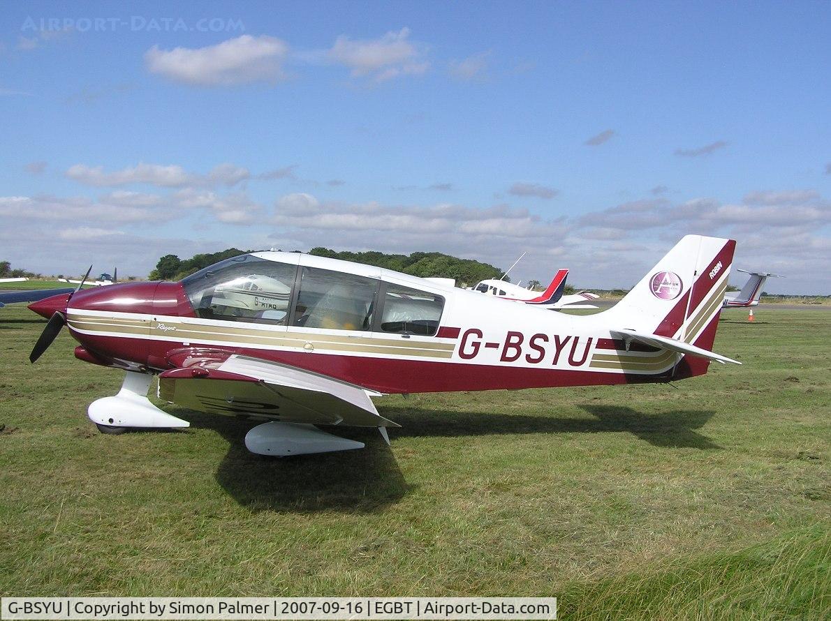 G-BSYU, 1990 Robin DR-400-180 Regent Regent C/N 2027, Regular visitor to Turweston seen at the fly-in