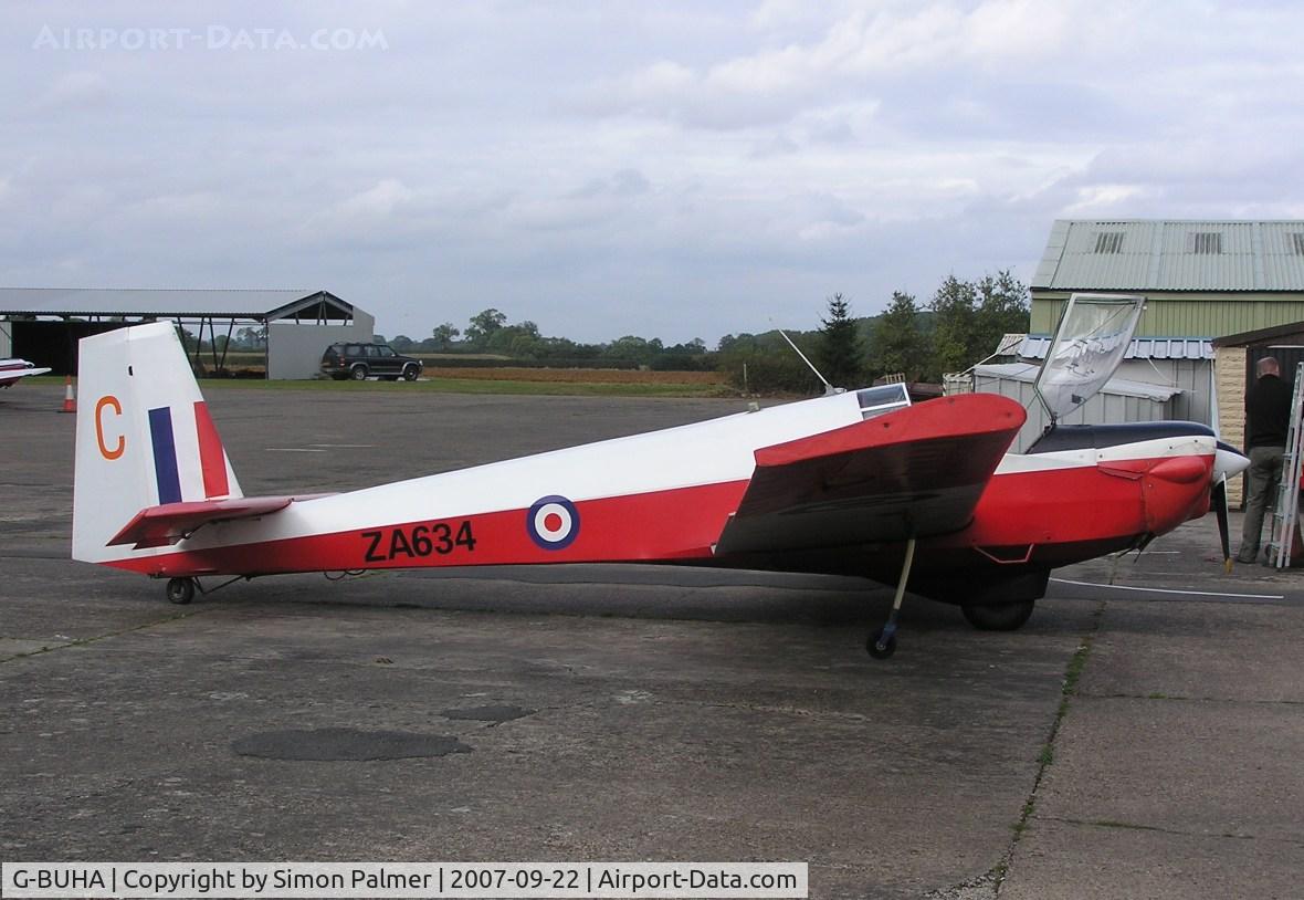 G-BUHA, 1980 Slingsby T-61F Venture T2 C/N 1970, Ex-Air Cadets Venture motorglider at Saltby