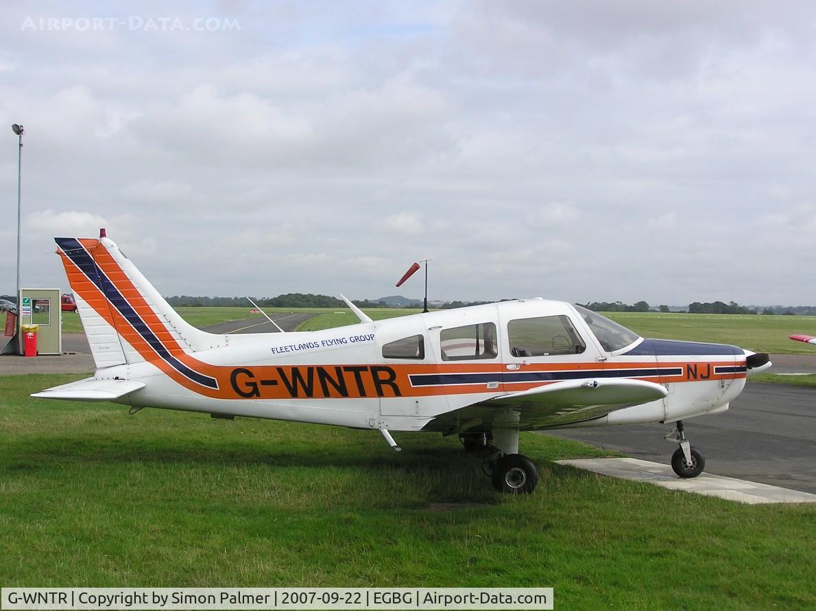 G-WNTR, 1977 Piper PA-28-161 Cherokee Warrior II C/N 28-7816281, PA28 of Fleetlands Flying Group seen at Leicester