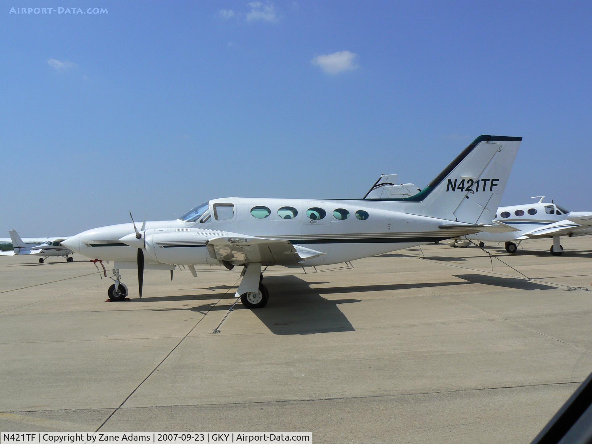 N421TF, 1978 Cessna 421C Golden Eagle C/N 421C0437, on the ramp at Arlington Muni