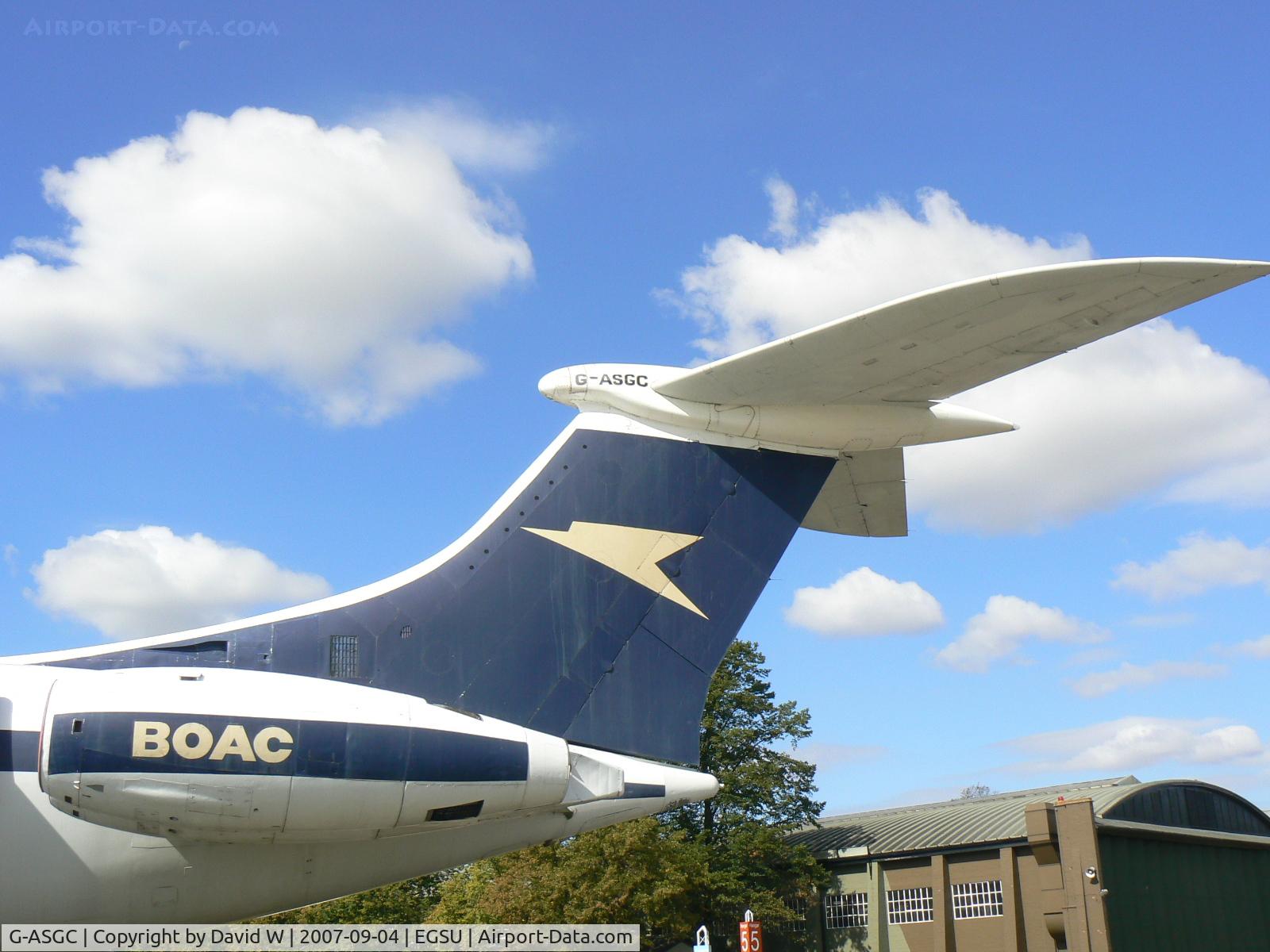G-ASGC, 1965 BAC Super VC10 Srs 1151 C/N 853, On display at Duxford.