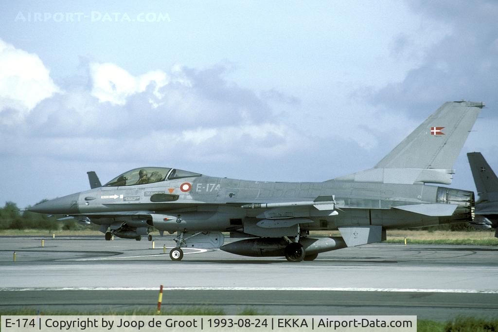 E-174, 1979 SABCA F-16AM Fighting Falcon C/N 6F-1, Seen during take off for another Tactical Fighter Weaponry mission.