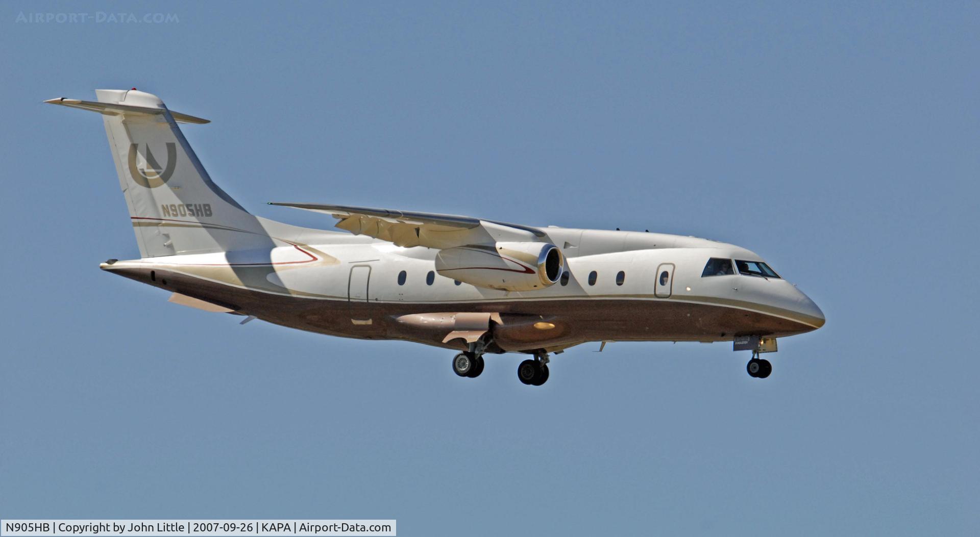 N905HB, 2001 Fairchild Dornier 328-300 328JET C/N 3178, Approach to 35R
