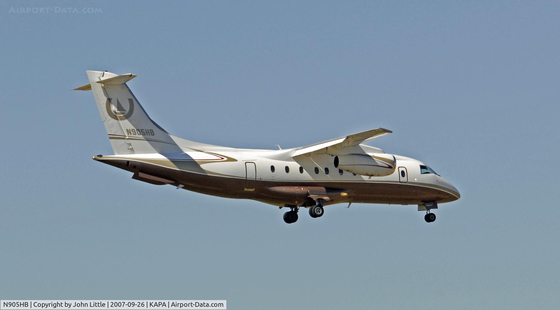 N905HB, 2001 Fairchild Dornier 328-300 328JET C/N 3178, Approach to 35R