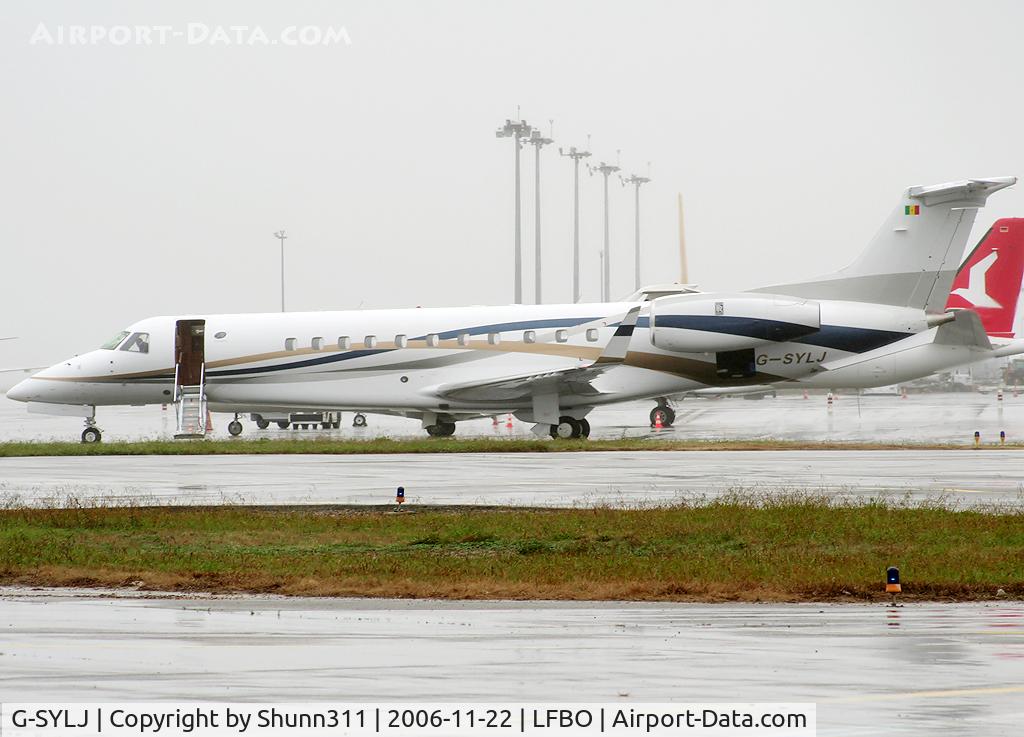 G-SYLJ, 2005 Embraer EMB-135BJ Legacy C/N 14500937, Parked at the general aviation apron