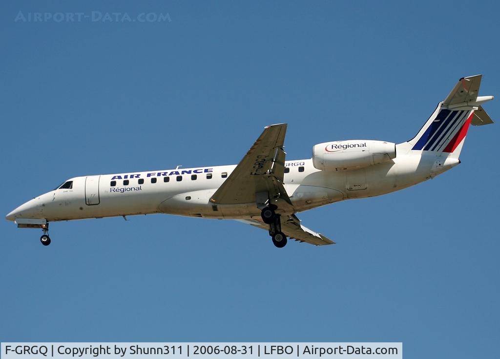 F-GRGQ, 2000 Embraer ERJ-135ER (EMB-135ER) C/N 145233, Landing rwy 32L