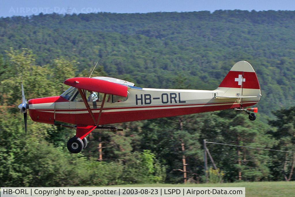 HB-ORL, 1956 Piper PA-18-180M (MEC STC) C/N 18-5301, airdisplay 2003 Dittingen