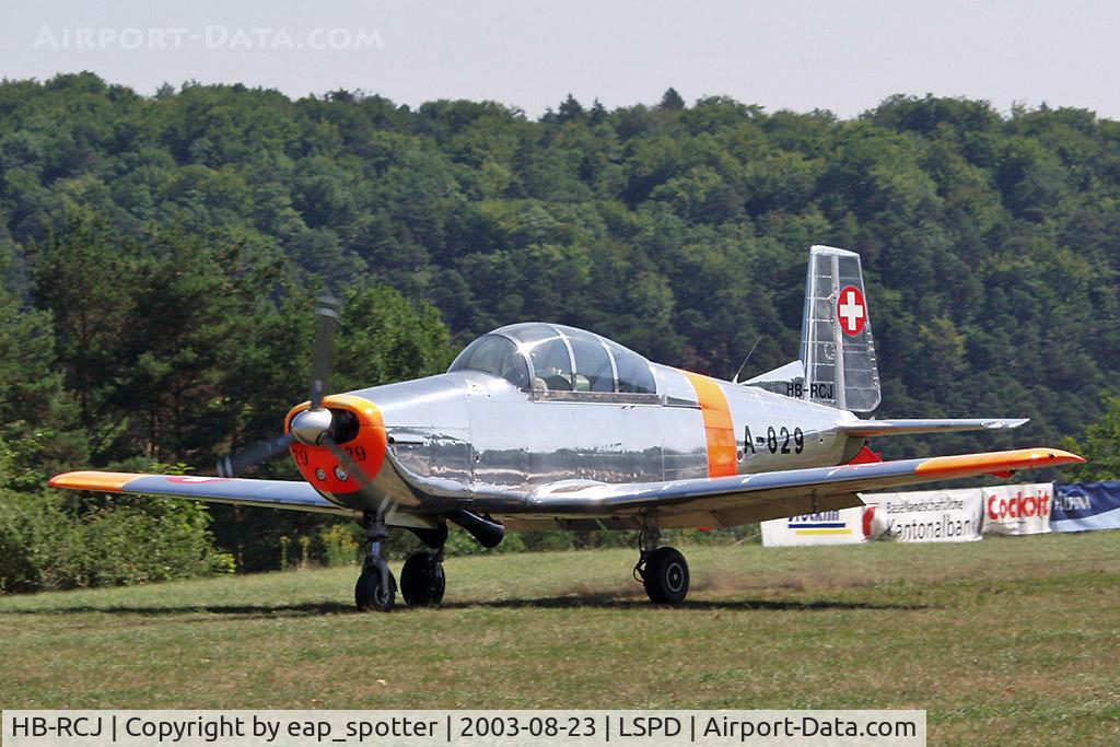 HB-RCJ, 1958 Pilatus P3-05 C/N 467-16, airdisplay 2003 Dittingen