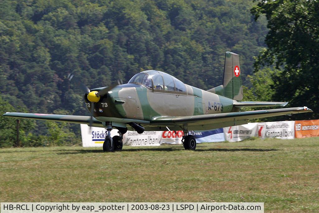 HB-RCL, 1959 Pilatus P3-05 C/N 511-60, airdisplay 2003 Dittingen