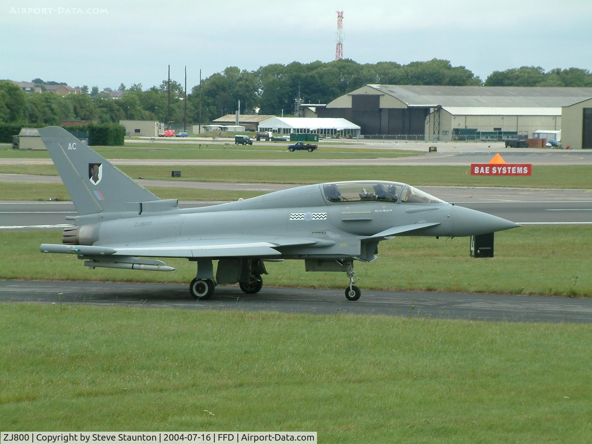 ZJ800, 2003 Eurofighter EF-2000 Typhoon T3 C/N 004/BT001, Royal International Air Tattoo 2004