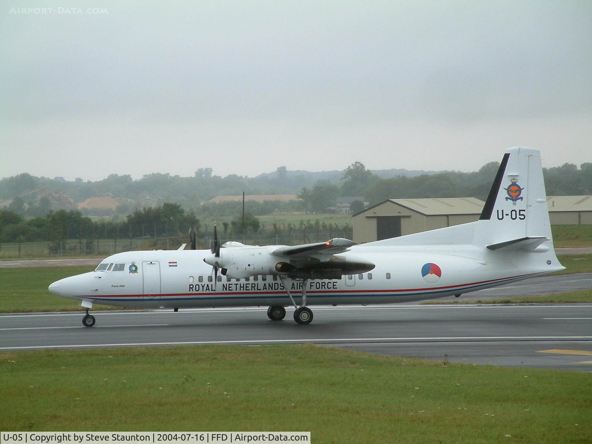 U-05, 1992 Fokker 50 C/N 20253, Royal International Air Tattoo 2004