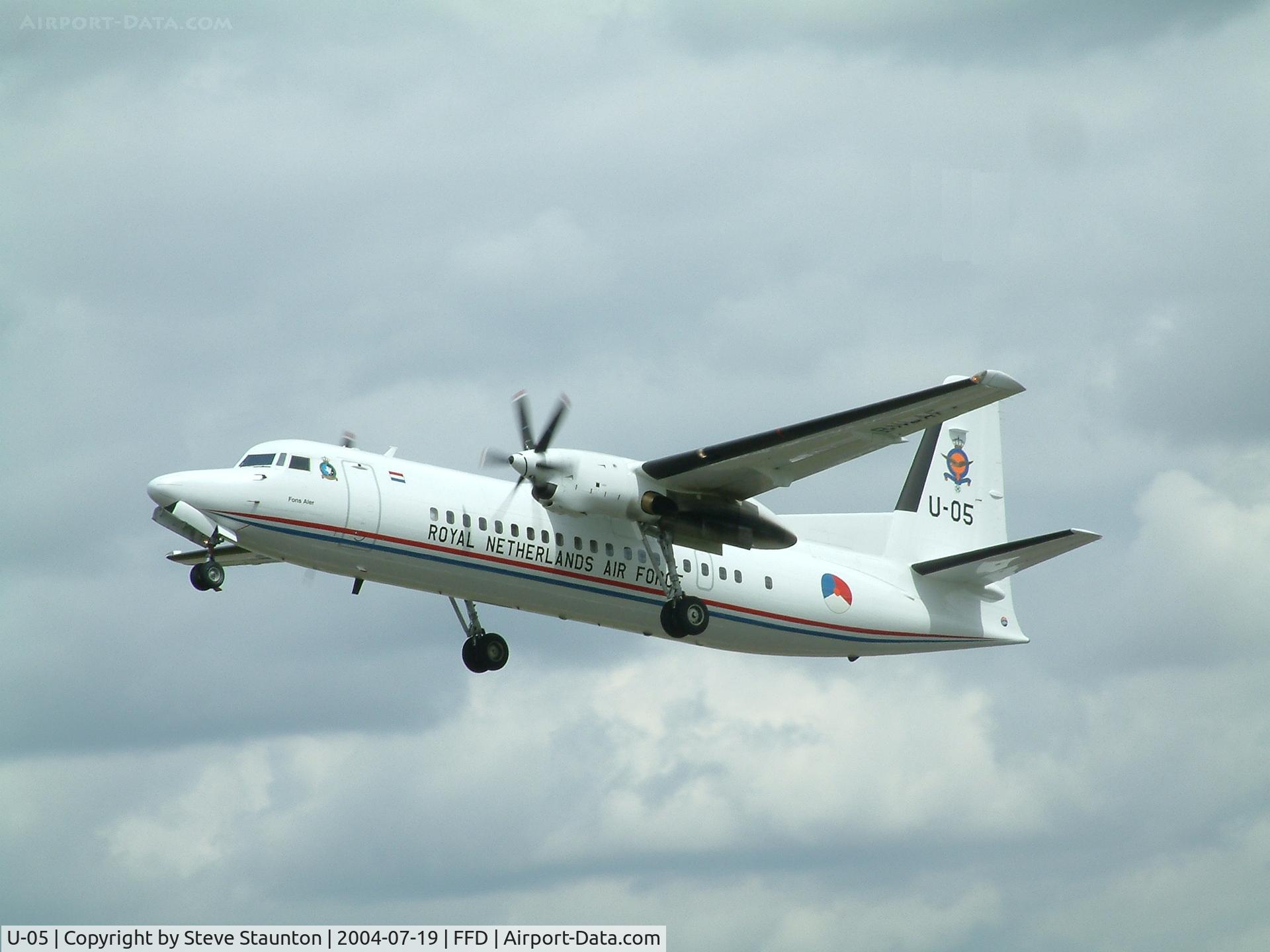 U-05, 1992 Fokker 50 C/N 20253, Royal International Air Tattoo 2004