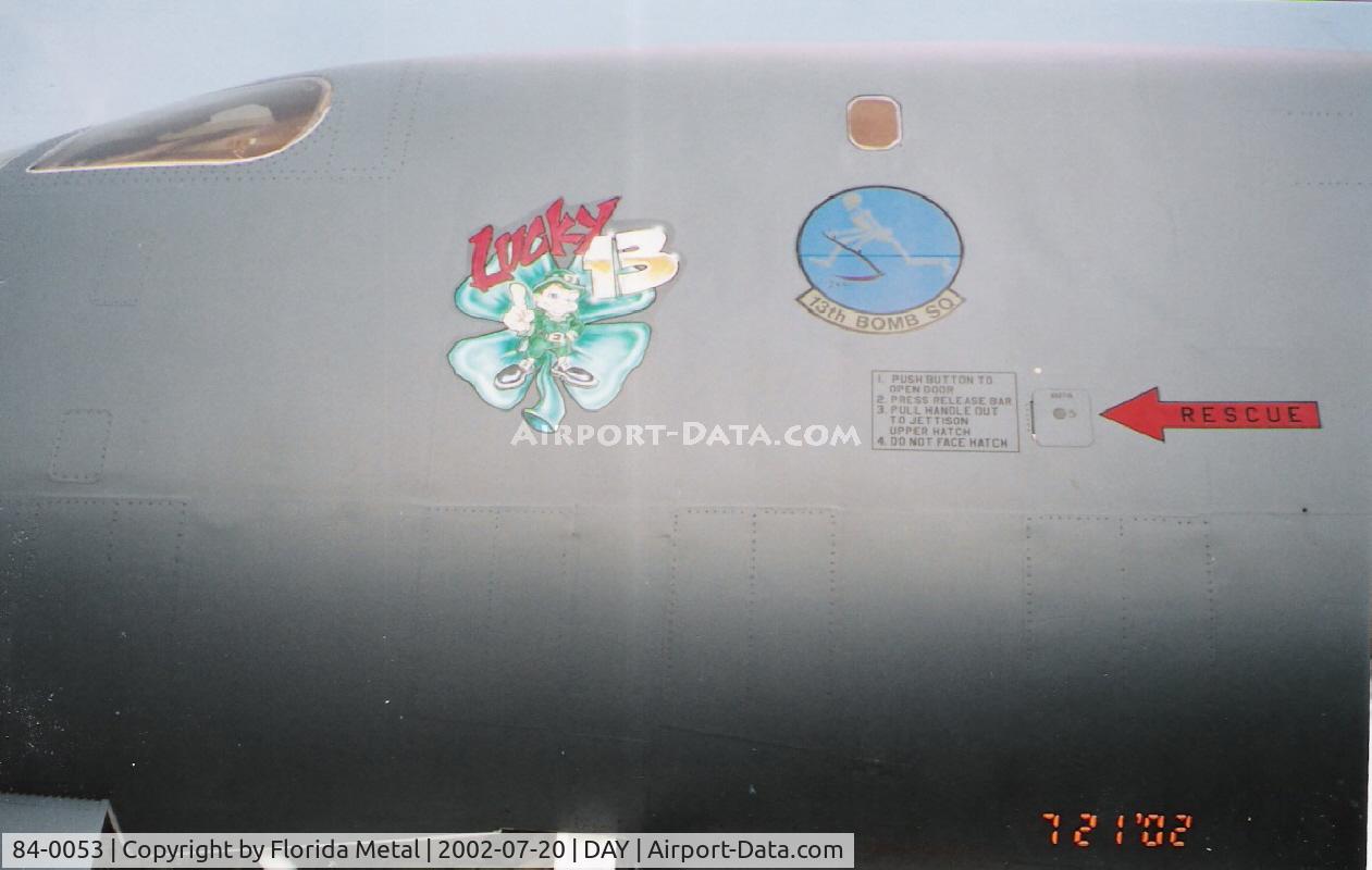 84-0053, 1984 Rockwell B-1B Lancer C/N 13, B-1B